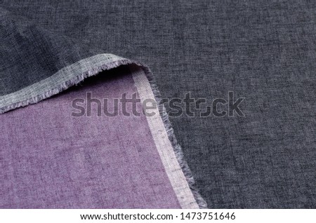 Denim texture in gray. Background, pattern.