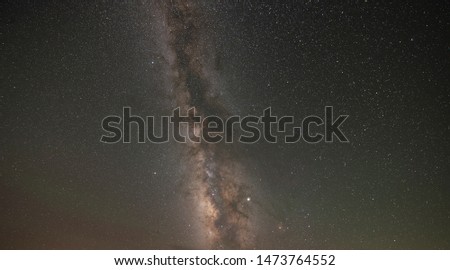 Tracked image of the Milky Way Galaxy 