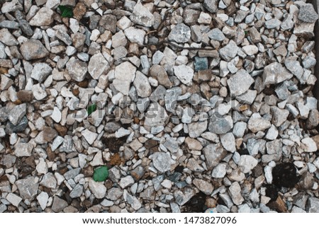 Photo of gravel lying on the ground