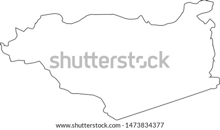 Contra costa county map in the state of California Royalty-Free Stock Photo #1473834377