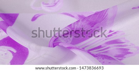 Texture, background, pattern, silk fabric, Purple on Silver background. Your projectors will be pacified, this delicate fabric in pastel colors will cause illusion and fantasy.