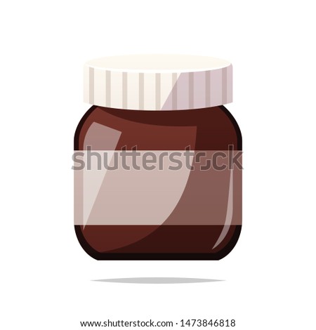 Chocolate spread vector isolated illustration