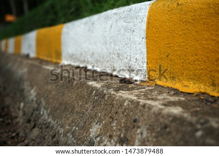 Concrete curb and gutter in thailand