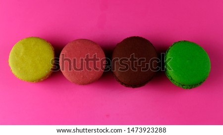 French macaroon dessert on a beautiful background