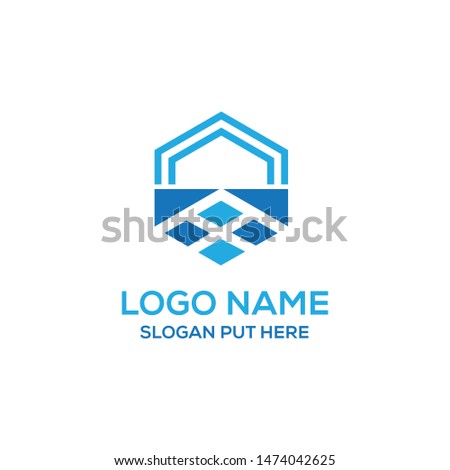 Hexagon Direction Logo vector design template