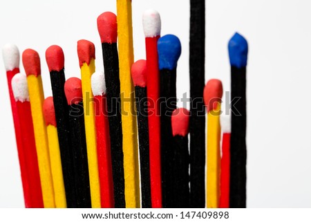 colorful matches