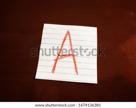 kid alphabet lettering write paper