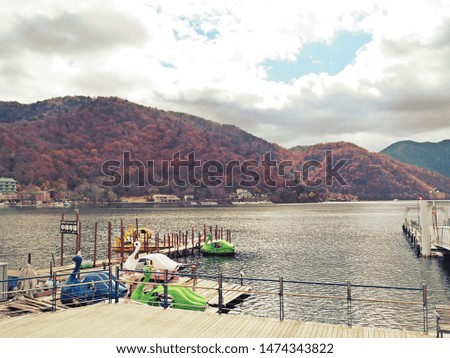 Lake Chuzenji , Nikko National Park , Autumn at Nikko Japan