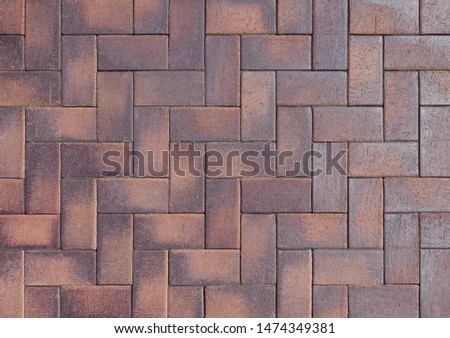 rustic red brick pattern for patio