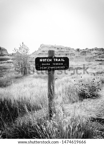 Notch Trail in the South Dakota Badlands