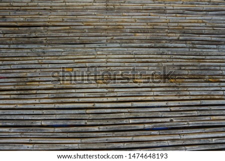 Dried bamboo for construction purpose