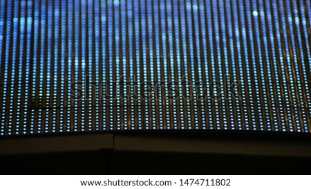 Bright colored blue LED smd screen - close up (macro)