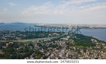 Aerial Drone Photos of Staten Island, Verrazano Bridge and Brooklyn