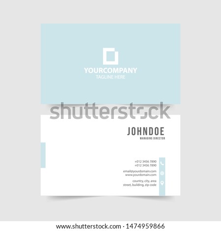 modern  simple  business card template collection Royalty-Free Stock Photo #1474959866