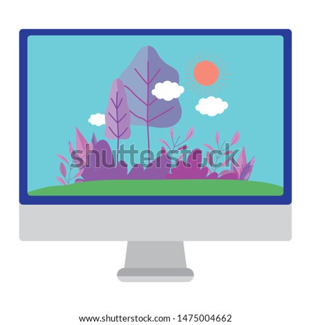Isolated computer vector design vector illustration