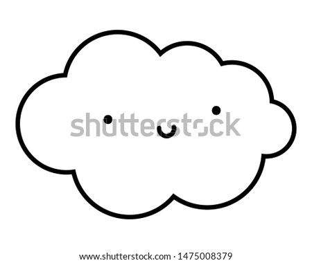 Isolated cloud cartoon vector design vector illustration