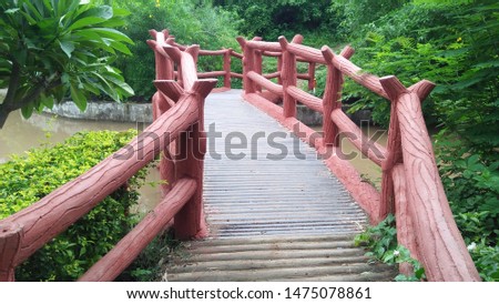 Beautiful Small Bridge In The Park.09/08/2019