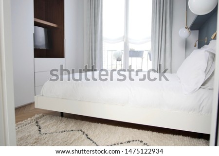 interior design of a parisian apartment with notre-dame view loft modern furniture