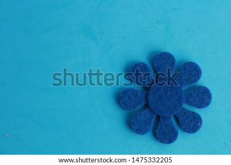 fabric craft with flower shape