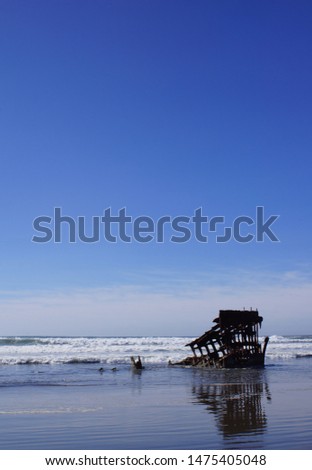 Wreck of the Peter Iredale  at Fort Steven State Park       