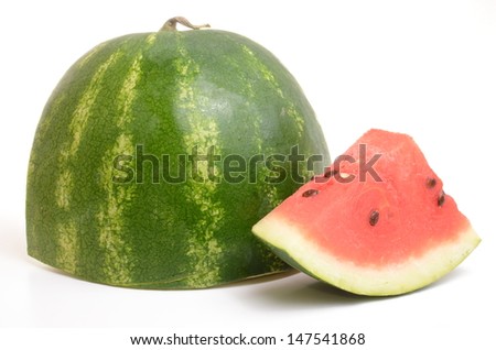 Fresh watermelon isolated on white background
