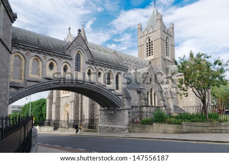 Christ church cathedral, dublin, ireland Royalty-Free Stock Photo #147556187