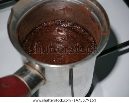 
black coffee breakfast meal image