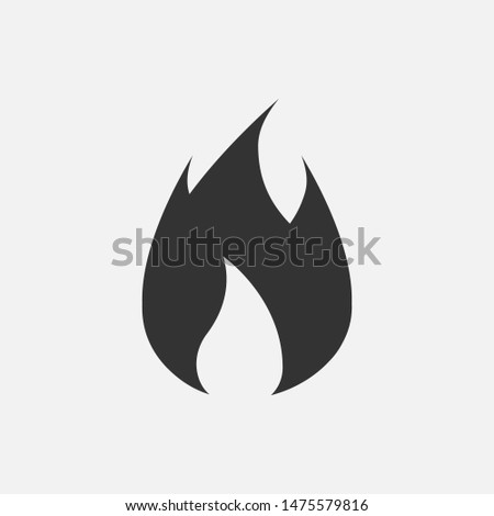 
Fire Icon. Flame Illustration As A Simple Vector Sign & Trendy Symbol for Design,  Websites, Presentation or Mobile Application.