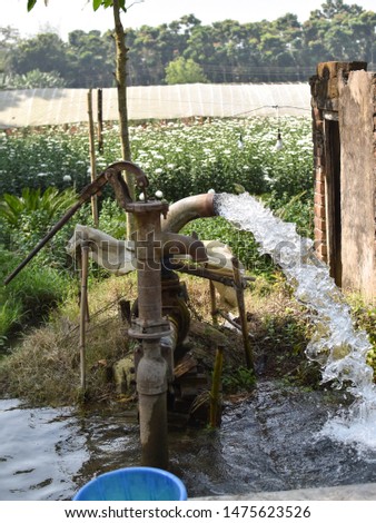 Picture of a shallow machine or a water pump that is used for water supply in the farm.