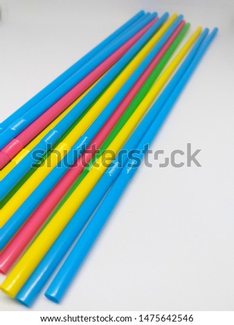 Multi-colored water tube on a white background,isolated picture