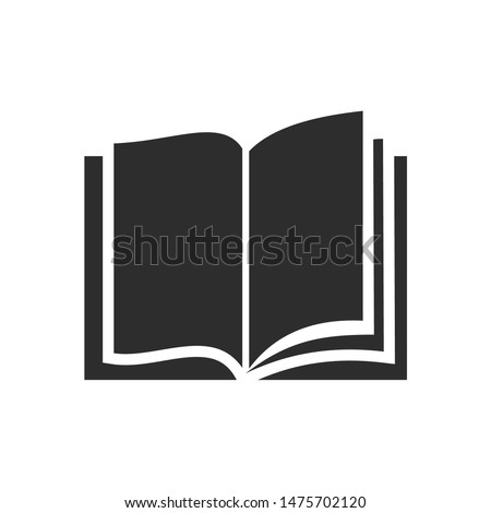 Book icon template color editable. Book symbol vector sign isolated on white background.