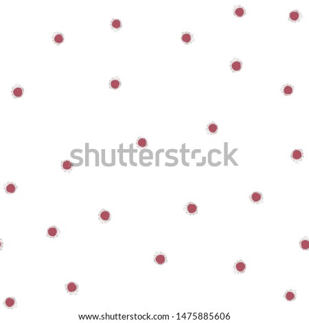 Floral Seamless pattern Flower Moderate red color. Can be used for printing on packaging, bags, cups, laptop, box, etc. Pattern under the mask. Vector.