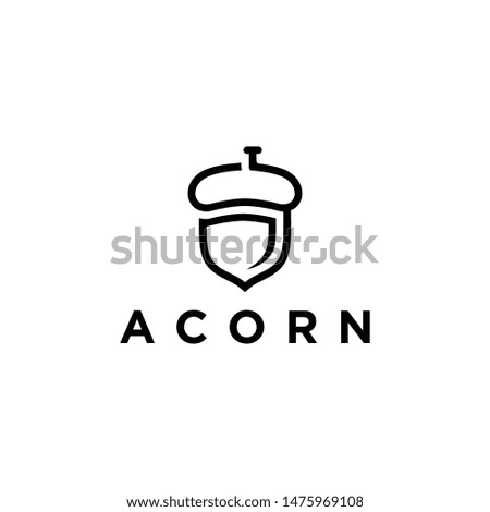 acorn oak logo designs concept