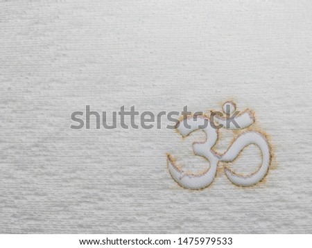seventh chakra on white textured background
