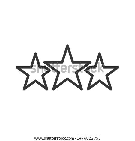 Star icon template color editable. Star symbol vector sign isolated on white background.