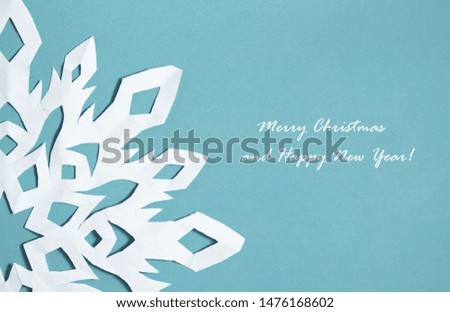 Christmas background with snowflakes decoration