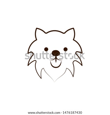 Mudi icon. One of the dog breeds hand draw icon