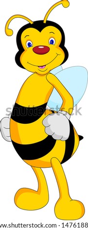 cute bee cartoon