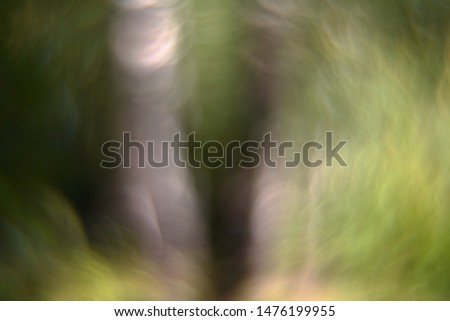 Green bokeh of nature. Blur abstract background. Out of focus.