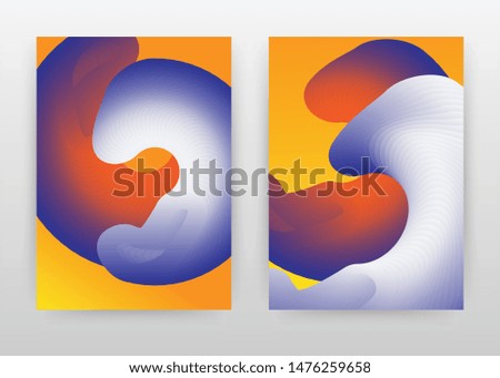 Waved geometric white blue purple elements design for annual report, brochure, flyer, leaflet, poster. Geometric abstract background. Abstract A4 brochure template. Flyer vector illustration.