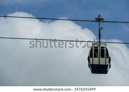 cableway in mountains, beautiful photo digital picture