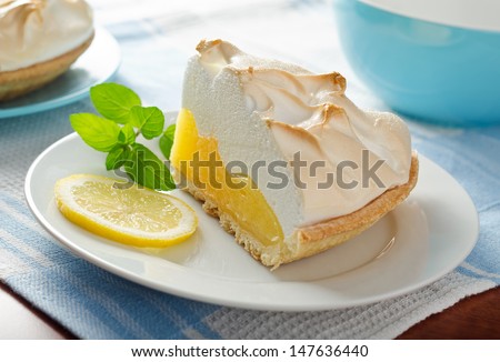 Lemon Meringue Pie Royalty-Free Stock Photo #147636440