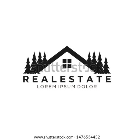Real estate logo with outdoor style