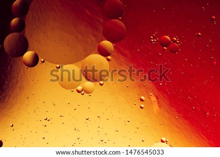 macro photograph of colorful liquids, abstract chemistry background
