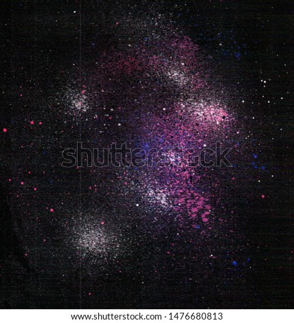 space star explosion isolate background