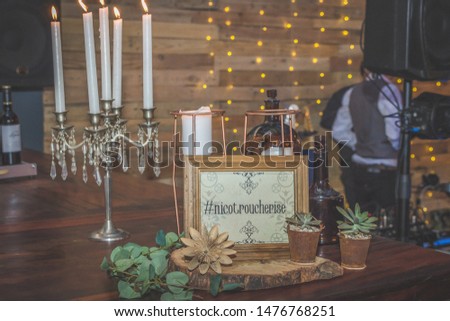 Wedding decor centerpiece steam punk style vintage props reception decorations