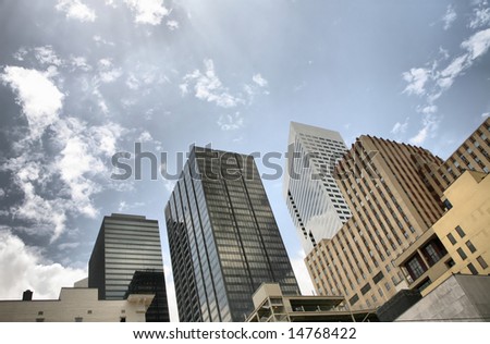 Editorial: Houston Skyline(Release Information: Editorial Use Only. Use of this image in advertising or for promotional purposes is prohibited.)