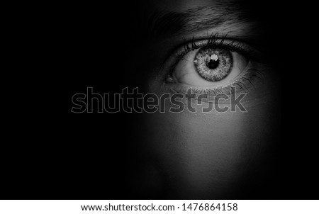 hidden  woman's face background  beautiful eye detail   Royalty-Free Stock Photo #1476864158