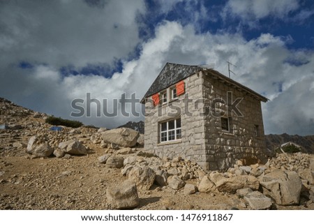 Mountain Rural old Cabin of Stone                     