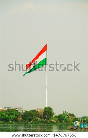 Indian national flag hyderabad tankbund
